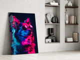 Dog with Glasses Glass Wall Art || Designer Collection.