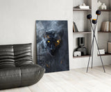 Black Panther Glass Wall Art || Designer Collection.
