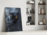 Black Panther Glass Wall Art || Designer Collection.