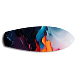 Midnight Bloom Abstract Paint Glass Wall Art