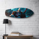 Mythic Warrior Video Game Glass Wall Art.