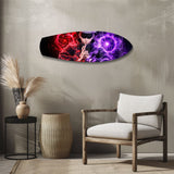 Anime Sorcerer Dual Magic Glass Wall Art.