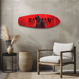 Caped Vigilante Comic Hero Glass Wall Art.