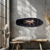 Dark Horned Creature Fantasy Glass Wall Art.