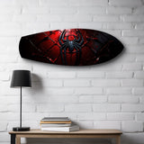 Red Spider Hero Emblem Glass Wall Art.