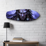 Tribal Chief Warrior Comic Glass Wall Art.