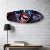 Crazy Mask Anti-Hero Comic Glass Wall Art.