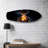 Anime Saiyan Glowing Sphere Glass Wall Art.
