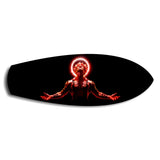 Anime Demon King Red Halo Glass Wall Art.