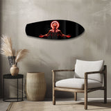 Anime Demon King Red Halo Quadro su vetro - 90x30 cm