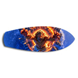 Lion God Mythology Fire Portal Glass Wall Art