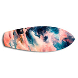 Pink and Blue Marble Swirl Glass Wall Art