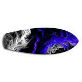 Purple Ink Flow Abstract Glass Wall Art