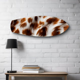 Cow Hide Texture Glass Wall Art.