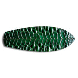Emerald Crocodile Skin Glass Wall Art.