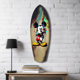 Graffiti Mouse Pop Art Glass Wall Art.