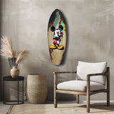 Graffiti Mouse Pop Art Glass Wall Art.