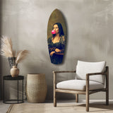 Renaissance Bubble Gum Pop Art Tempered Glass Wall Art.