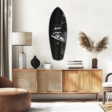 Iconic Black White Sneaker Pop Art Glass Wall Art.