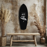 Iconic Black White Sneaker Pop Art Glass Wall Art.