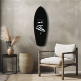 Iconic Black White Sneaker Pop Art Glass Wall Art.
