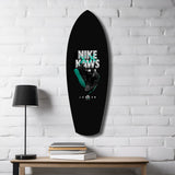 Teal Sole Sneaker Streetwear Pop Art Glass Wall Art.