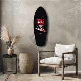 Red White Sneaker Chicago Pop Art Glass Wall Art.
