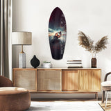 Motorcycle Racer Speed Lines Tempered Glass Wall Art.