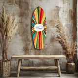 Positive Energy Sunburst Folk Art Glass Wall Art.