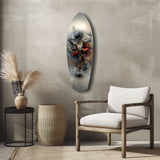 White-Bearded Wizard Steampunk Glass Wall Art.