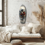 White-Bearded Wizard Steampunk Glass Wall Art.