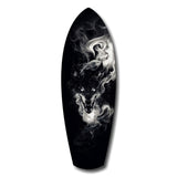 Smoke Wolf Dark Spirit Glass Wall Art.