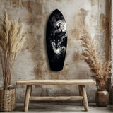 Smoke Wolf Dark Spirit Glass Wall Art - 90x30 cm