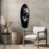 Smoke Wolf Dark Spirit Glass Wall Art.