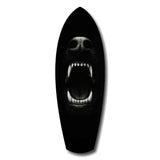 Beast Fangs Close-Up Dark Glass Wall Art.