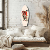 Soccer Striker Dynamic Splash Glass Wall Art.