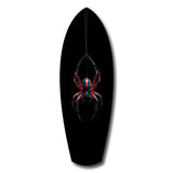 Hanging Spider Dark Macro Glass Wall Art.