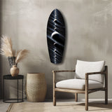 Planet Alignment Cosmos Starfield Glass Wall Art.