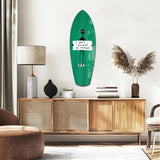 Alien Sign Quirky Humor Illustration Glass Wall Art.