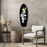 Anime Fighter Bandage Hands Manga Glass Wall Art.