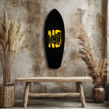No Limit Bold Typography Motivational Glass Wall Art.