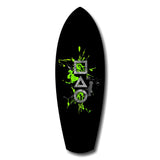 Geometric Symbols Green Splatter Gamer Glass Wall Art.