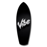Vibe Feather Typography Minimal Glass Wall Art.