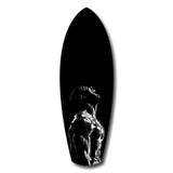 Bodybuilder Roar Triumph Black White Glass Wall Art.
