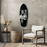 No Pain No Gain Boxer Motivational Glass Wall Art.