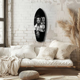 No Pain No Gain Boxer Motivational Glass Wall Art.
