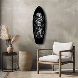 Three Wise Cherubs See Hear Speak No Evil Glass Wall Art.