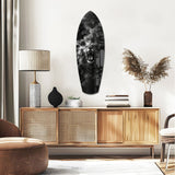 Roaring Lion Smoke Monochrome Glass Wall Art.
