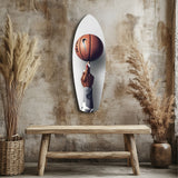 Spinning Basketball Finger Balance Quadro su vetro - 90x30 cm