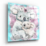 Cuadro de cristal Koala - 40x40 cm